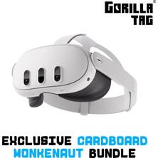 1001 Quest 3 512GB | Vr Without Wires — Gorilla Tag Cardboard Monkenaut Bundle — Amazon Exclusive—