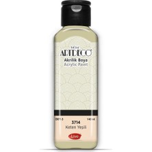 1001 Artdeco Akrilik Boya Keten Yeşili 3714, 140 ml