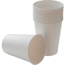 1001 12 Oz Beyaz Tek Kullanımlık Karton Bardak 300 Ml, Kahve, Çay, Ofis, Ev ve Parti Kullanımı Için