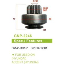 Genon 2246 Mars Dislisi 10 Dıs Hyundai Era Blue 36145-3C151-36100-03601