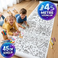1001 Dev Boyama Rulosu Sevimli Köpekler Aktivitesi 45CM x 4 Metre