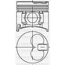Yenmak 36-03977-050 Piston Segman 0.50 Mazda B2500 Turbo Wl-T
