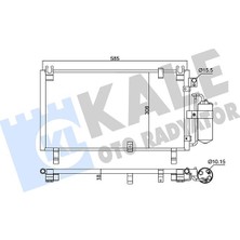 Kale 359170 Kondenser Isuzu D-Max 2.5d 3.0ditd 4x4 02<16 Kurutucu Ile [brazıng AL-AL][585X308X18]KLİMA Radyatörü 18]klima Radyatörü 8980711200-8980711210