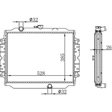 Oris Orıs BIS012026 Radyatör Brazing Isuzu Tfr (Mek.) (385X528X26) 8970936924