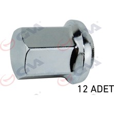Gva 8810122 Bijon Somunu Renault 12 (Kromajli) (Paket 12) 735410639