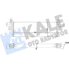 Kale 350415 Intercooler Toyota Hilux 2.4d 16> [brazıng] [590X202X50] Turbo Radyatörü 179400L130