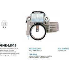 Genon M019 Alt. Konjektor 12V Hyundai Starex Crdi (Ters Fıs) Yeni Model 110 Amp Alt. (L. S) VR-H2009-128-IY727-37370-42300