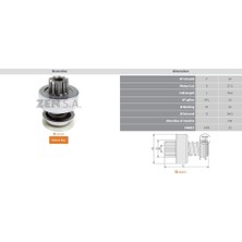 Zen 1180 Mars Dislisi 10 Dıs Mercedes Benz Unimog S404 - U650 2006209478-2006209501