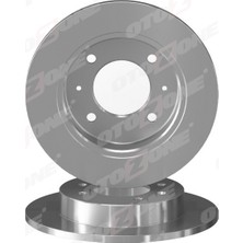 Otozone BD8001 Arka Fren Diski (Dolu Tip) Hyundai Elantra 1.6l G4GR G4ED 96-06 (258 Çap x 4 Bijon) - 5841129310-5841129300-5841128300