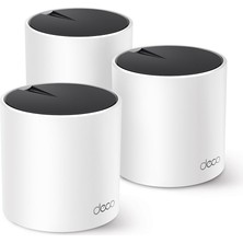 1001 Deco X55 3-Pack, AX3000 Mbps, Yapay Zeka Desteği, Gigabit Portları, 150 Cihaza Kadar Bağlanılabi