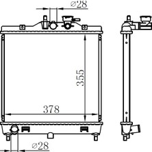 Oris Orıs BKI005016 Radyatör Brazing Kıa Picanto 1.0-1.1 04=> (410X378X16) 2531007000