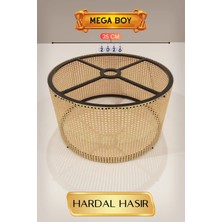 My Best Store Hardal Hasır Lambader Başlığı 35 cm Mega Boy