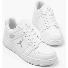 X-Star Unisex Beyaz Rahat Kalıp Termo Taban Bağcıklı Sneaker Ayakkabı