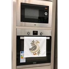Valerine Life El Kurulama Havlusu 30X50CM Mutfak, Fırın Için Pamuklu Emici Süslü Vakvak