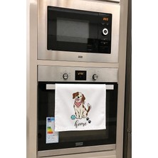 Valerine Life El Kurulama Havlusu 30X50CM Mutfak, Fırın Için Pamuklu Emici Fularlı Dost