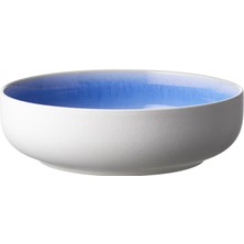 Esranın Dünyası Studio Round North Makarna Tabağı Dia 19 cm Mat Beyaz/parlak Nehir
