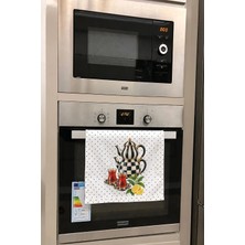 Valerine Life El Kurulama Havlusu 30X50CM Mutfak, Fırın Için Pamuklu Emici Demli Sohbet
