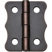 My Best Store Antik Bakır 100 Adet Papatya Menteşe Düz 30X23 mm - Dekoratif Çerçeve Fener Kutu Menteşesi