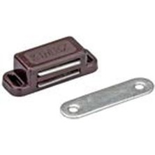 My Best Store Kahve 50 Adet Mıknatıslı Çıtçıt Ithal 45X17 mm - Sandık, Kutu, Mobilya ve Dolap Kapağı Ma