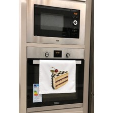 Valerine Life El Kurulama Havlusu 30X50CM Mutfak, Fırın Için Pamuklu Emici Damalı Pasta