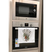 Valerine Life El Kurulama Havlusu 30X50CM Mutfak, Fırın Için Pamuklu Emici Damalı Sofra
