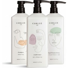 Siyah Kapaklı Corlue 18 Şampuan + Saç Kremi + El ve Vücut Losyonu 360 ml