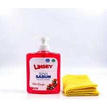 Linsey Sıvı El Sabunu 500 Ml, Nar Çiçeği, Kaliteli, Detsan Güvencesiyle (51. Yıl), Bez Hediyeli
