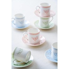 Esranın Dünyası Sakura 6 Kişilik Kahve Fincanı Takımı - 90 ml