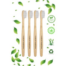 Pharma Acqua 4 Lü Beyaz Bambu Diş Fırçası