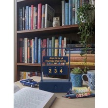 Isme Özel Tasarım Kitap Okuma Sayacı, Bu Yıl Okuduğum Kitap Sayaç Standı, Kitaplık Aksesuar