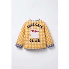 Magu Kız Çocuk Cool Cats Club Pötikare Kapitone Ceket