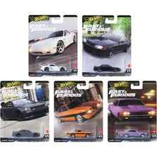 Esranın Dünyası Hot Wheels Premium Fast & Furious 5’li Diecast Araba Seti – Rx-7, Skyline Gt-R, Charger, Giulia, Impala HNW46