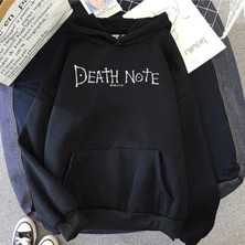BarsDepo Death Note Baskılı Hoodie Sweatshirt %100 Pamuk | Supriz Hediyeli