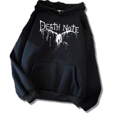 BarsDepo Death Note Baskılı Hoodie Sweatshirt %100 Pamuk | Supriz Hediyeli
