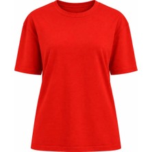 Zelish My Sister Kırmızı Özel  Dikişli  Bisiklet Yaka Tshirt