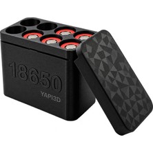 Yapı3D YAPI3D 18650 Pil Saklama Kutusu Sürgülü Kapaklı 18650 Pil Organizer Düzenleyici Muhafaza Kabı