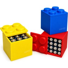 Yapı3D YAPI3D Aa Aaa Pil Saklama Kutusu 3'lü Set 1 Adet Aa 2 Adet Aaa Pil Organizer Düzenleyici Taşıma ve