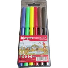 Fixpoint Keçeli Kalem 6 Renk Fibre-Tip Pens P-5631 Keçe Uçlu Kalem Seti