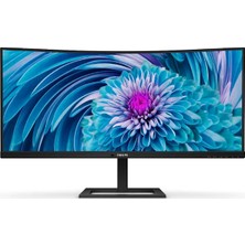 Solmazlar Online 34 Phılıps 346E2CUAE/00 4ms 100MHZ 1xhdmı 1xdp Wqhd 3440 x 1440 Usb-C Hoparlör Yükseklik Ayarı Curved Vesa Siyah