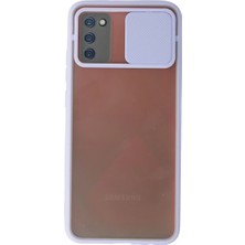 Bezos A02S Palm Buzlu Kamera Sürgülü - Lila