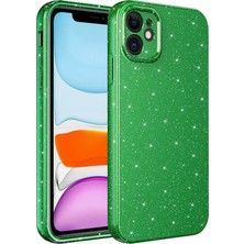 iPhone 11 Kılıf Kamera Korumalı Simli Silikon Üstün Koruma Aldtelekom