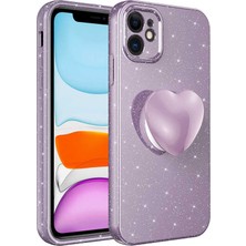 iPhone 11 Kılıf Simli Soketli Kamera Korumalı Silikon Üstün Koruma Ogaa