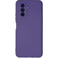 Newface Huawei Nova Y70 Kılıf Nano Içi Kadife Silikon - Mor