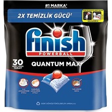 4 Adet Finish Quantum Max Bulaşık Makinesi Tableti 30'lu