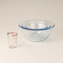 Matmel Kitchen 3'lü Yuvarlak Karıştırma Kabı Seti - Şeffaf
