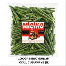 Miçiko Köpekler Için Kırık Munchy Ödül Çubuğu 1000GR Yeşil
