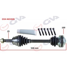 GVA Dpmix-Hb Komple Aks Sağ Palio-Albea 1.3 Mtj 03-07 530MM