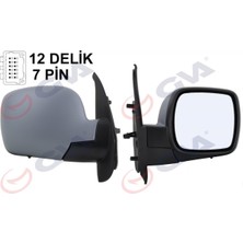 GVA Dpmix-Hb Diş Dikiz Aynasi Sağ Kangoo 08 Elektrikli Isitmali Astarli Sensörlü Konveks VM-6131EHPSR