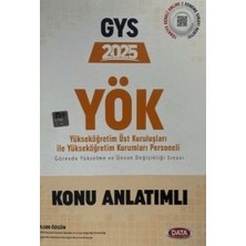 Data Yayınları 2025 Yök Üst Kuruluşları ile Yök Personeli Gys Konu Anlatımlı
