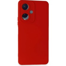 Vivo Y17S Kılıf Nano Içi Kadife Silikon - Kırmızı